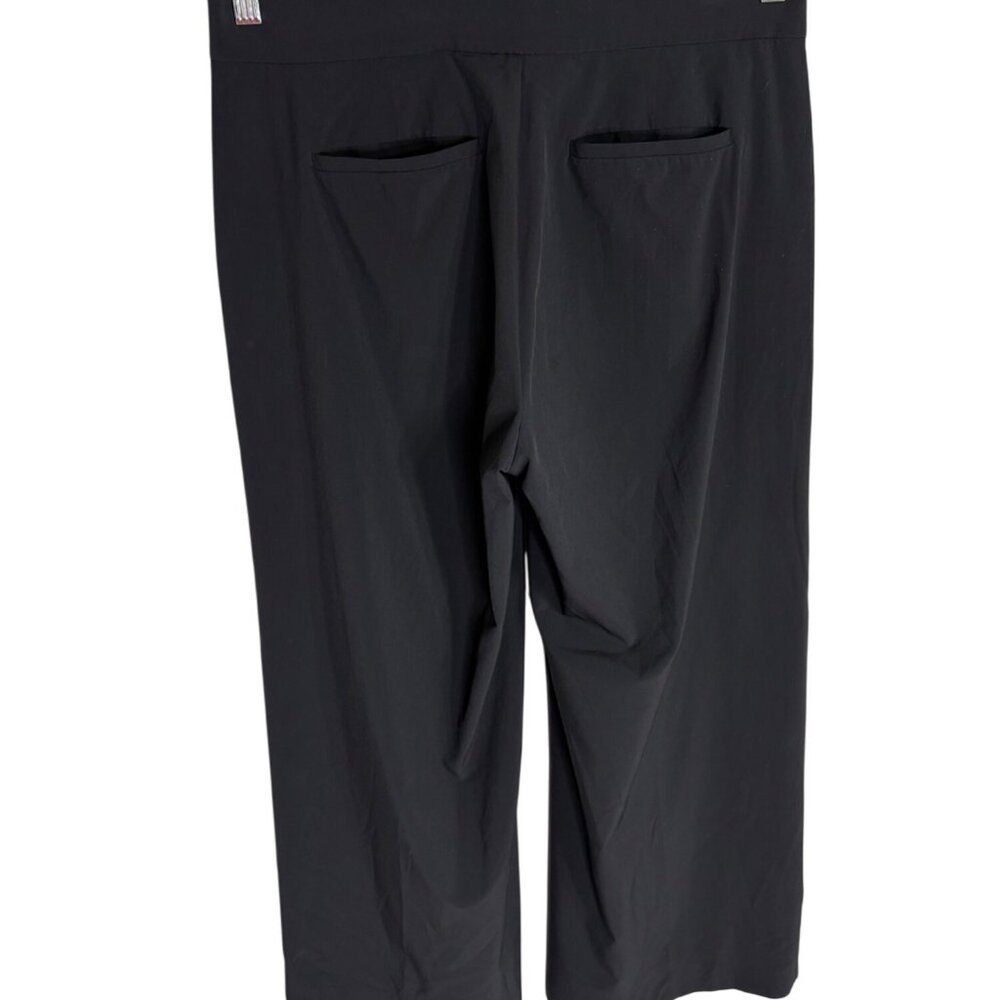 Athleta Tribeca Wide Leg Cropped Pants in Black-sz 8 - Picture 10 of 11